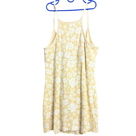 !SOLD! LA SENZA Lingerie Floral Top Sleeveless Size Large Yellow Double Lined - Picture 2 of 7